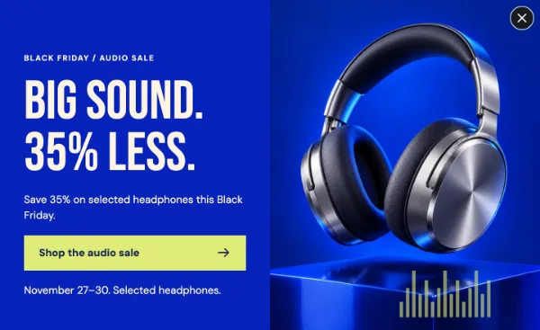 Turn It Up — Offer. Sample design content.