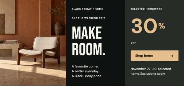 Home Edit — Offer. Sample design content.
