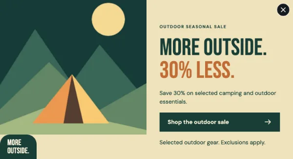 Outdoor Edit — Offer. Sample design content.