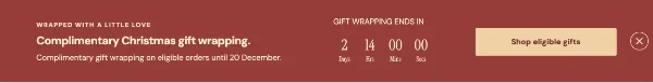 A ribbon reminder — Offer. Sample design content.