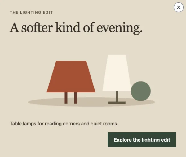 Collection poster — Information. Sample design content.