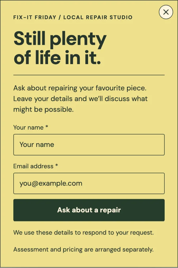 Fix-it Friday — Details. Sample design content.
