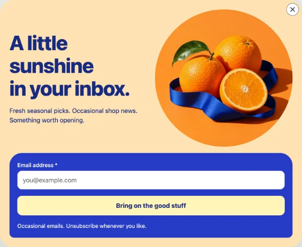 Citrus sunrise — Fresh collection notes. Sample design content.