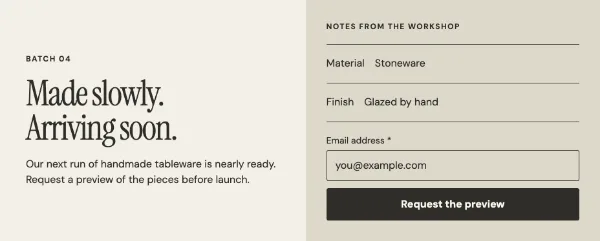 Small batch bulletin — Details. Sample design content.