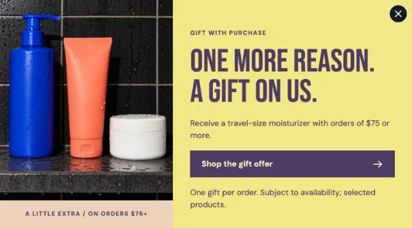 Extra Gift — Offer. Sample design content.
