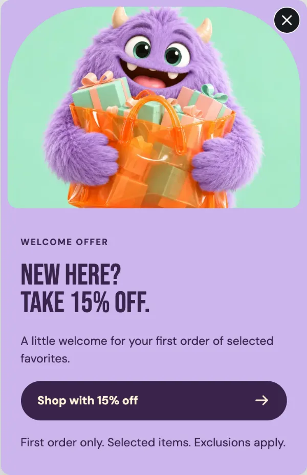 Your Welcome Pal — Offer. Sample design content.