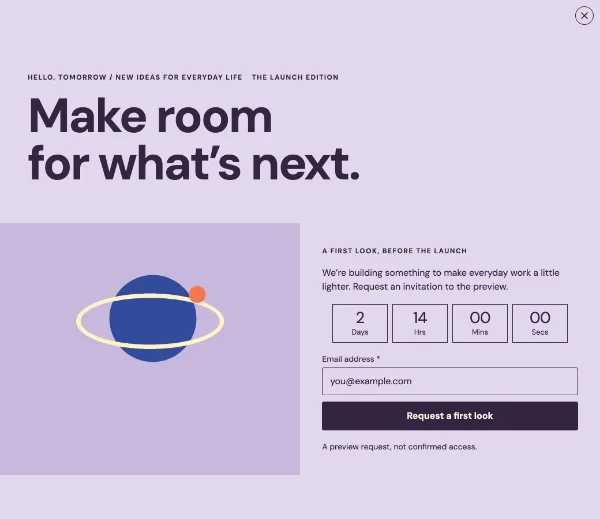 The future is friendly — Details. Sample design content.