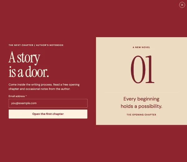 The next chapter — Details. Sample design content.