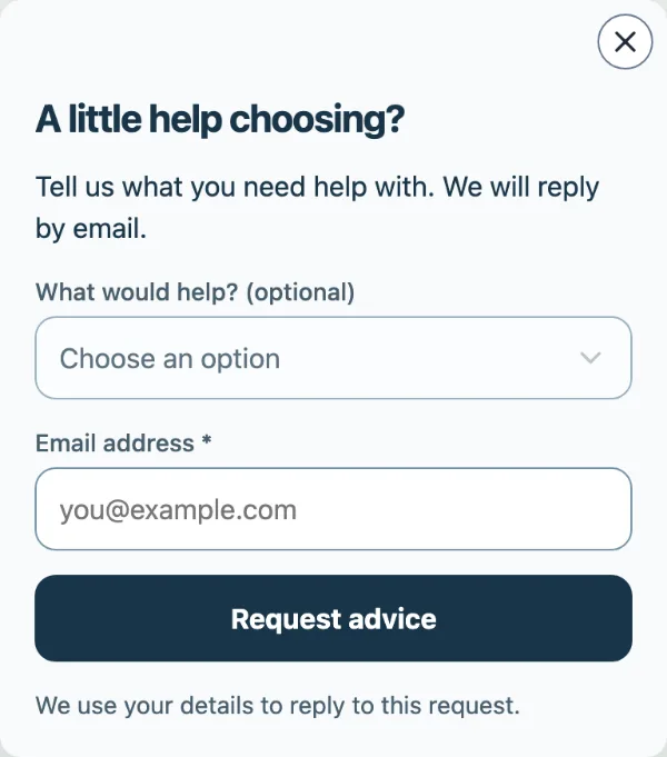 A question in the corner — Your details. Sample design content.