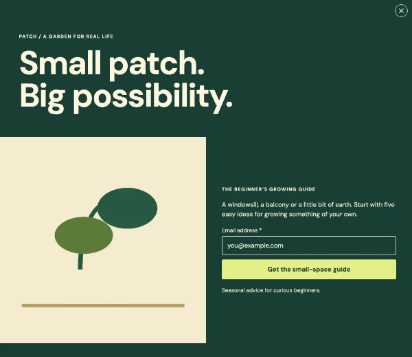 From the ground up — Details. Sample design content.