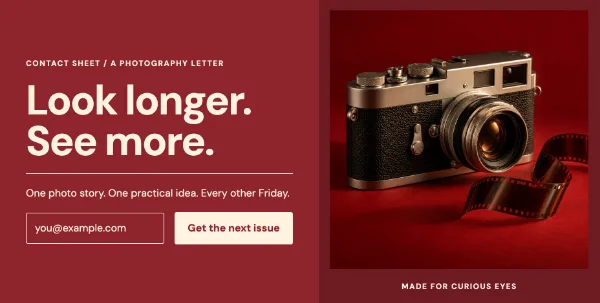 Frame by frame — Details. Sample design content.