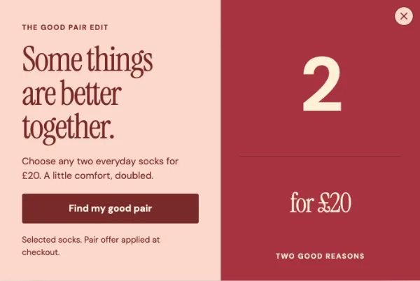 Better together — Offer. Sample design content.