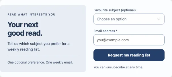 Preference card — Your details. Sample design content.