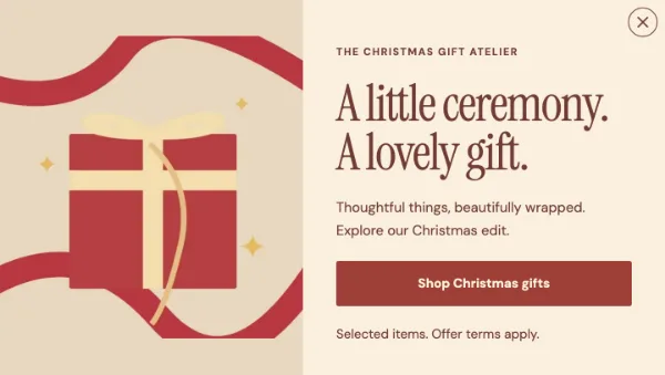 The ribbon room — Offer. Sample design content.