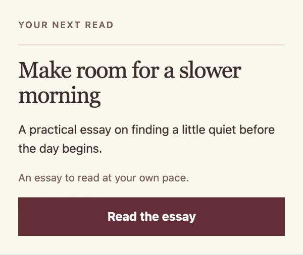Reading slip — Offer. Sample design content.