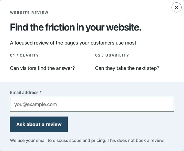 Service summary — Your details. Sample design content.