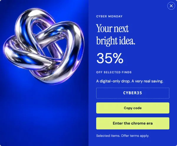 Chrome hour — Offer. Sample design content.