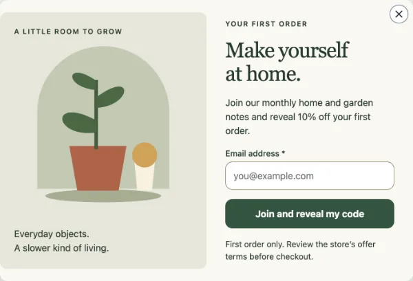 Botanical window — Your details. Sample design content.