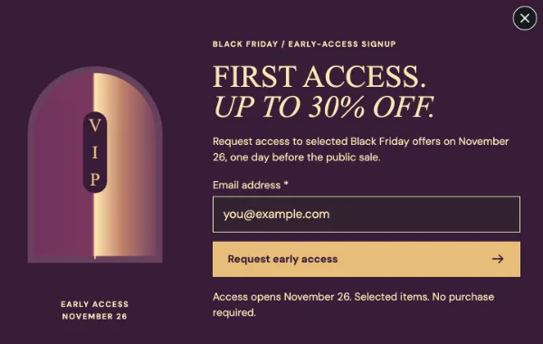 Private Preview — Offer. Sample design content.