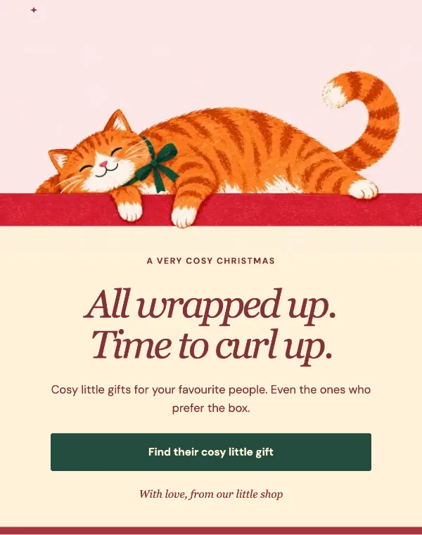 All wrapped up — Offer. Sample design content.